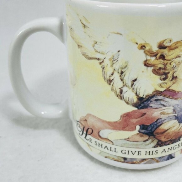 Vintage Beyond A Dream Angel Wing Mug M9018 Bible Verse Psalm Christian Religion - Picture 5 of 11